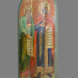 Икона «Святые царь Давид и пророк Исайя», дерево, масло. XIX век, размер: 160 × 69 см